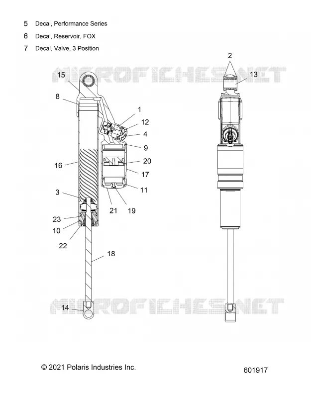 SUSPENSION, SHOCK TRASERO TRACK (7045864)