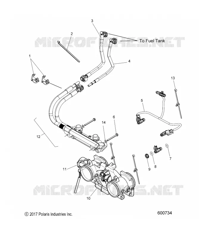 FUEL SYSTEM, RAIL, LINES AND CUERPO DE MARIPOSA