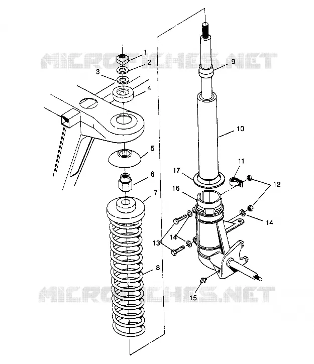 montaje del puntal  2X4 300 W957530 (4930053005B002)