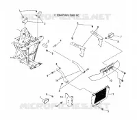 RACK, FRONT AND PARACHOQUES DELANTERA