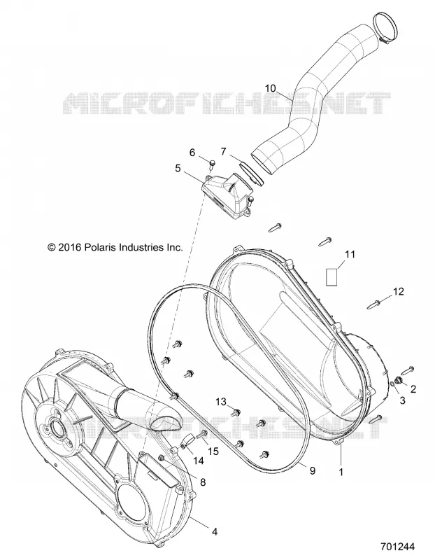 TREN, CLUTCH COVER AND DUCTING