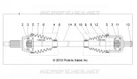 DRIVE TRAIN, TRANSMISION DELANTERA SHAFT