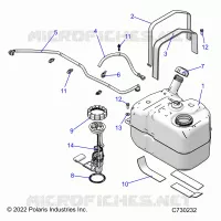 SISTEMA DE COMBUSTIBLES, FUEL TANK ASM.