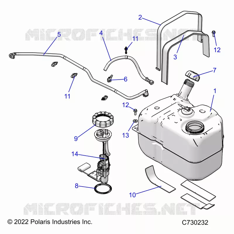 SISTEMA DE COMBUSTIBLES, FUEL TANK ASM.