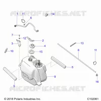 SISTEMA DE COMBUSTIBLE, FUEL TANK ASM.
