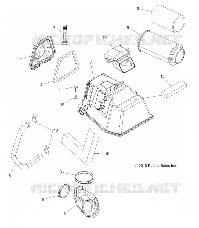 MOTOR, TOMA DE AIRE (BUILT 10/23/10 AND AFTER)