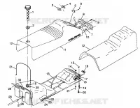 ASIENTO Y TANQUE DE GAS 500 0972764, EUROPEAN 500 E972764, 500 SKS 0972564, EUROP (4938393839A010)