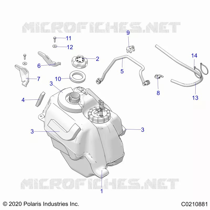 SISTEMA DE COMBUSTIBLE, FUEL TANK ASM.