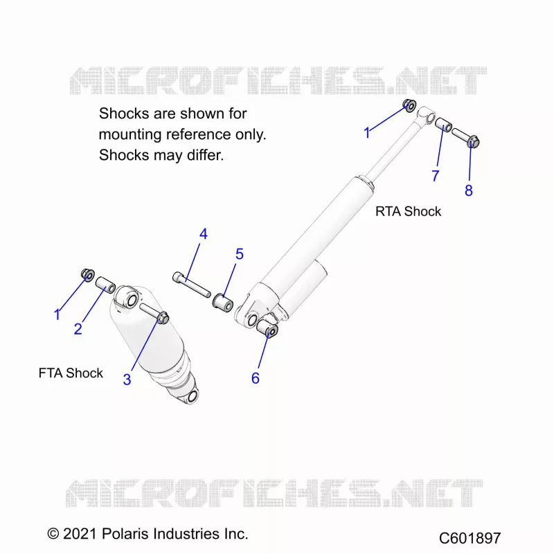 SUSPENSION, MONTAJE DE DESCARGA, REAR SUSP.