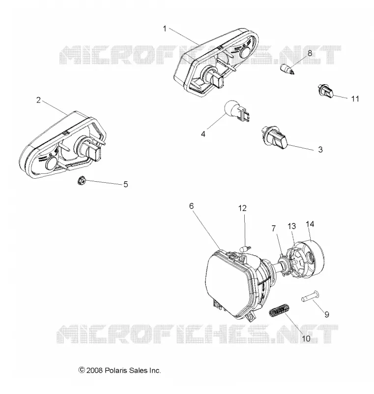 ELECTRICA, HEADLIGHTS, TAILLIGHTS AND BULBS