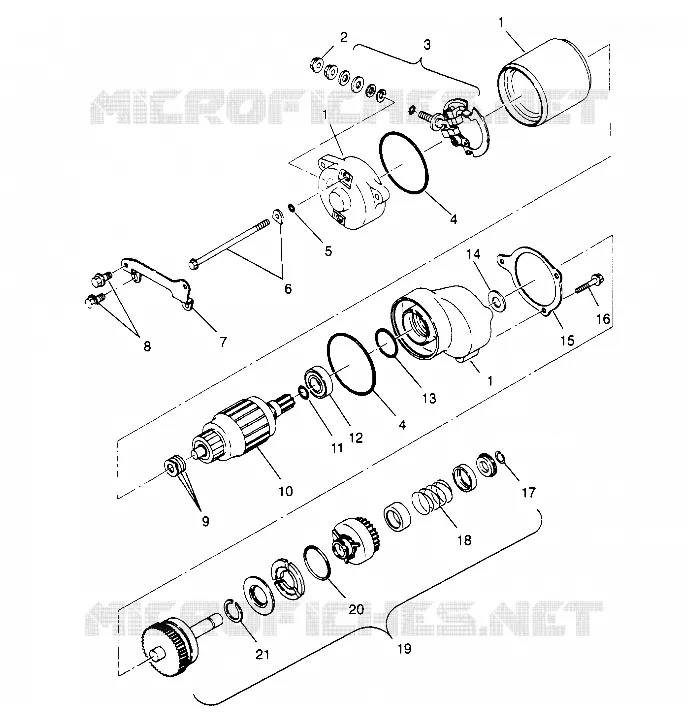 MOTOR DE ARRANQUE Sport 400L W948540 (4927232723C014)