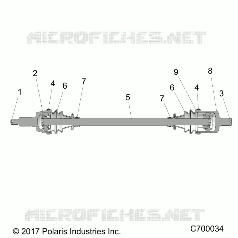 DRIVE TRAIN, EJE MITAD DELANTERA