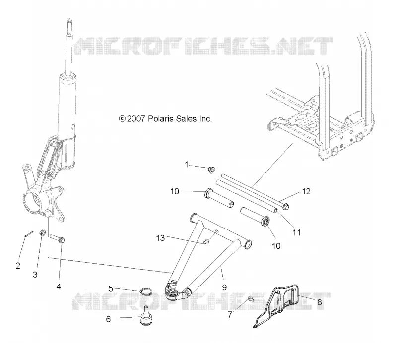 SUSPENSION, A-ARM and PUNTAL MOUNTING