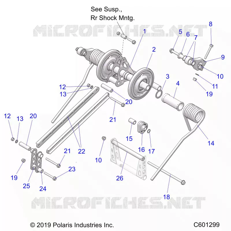 SUSPENSION, TRASERO ARM PAR