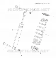 SUSPENSION, SHOCK TRASERO