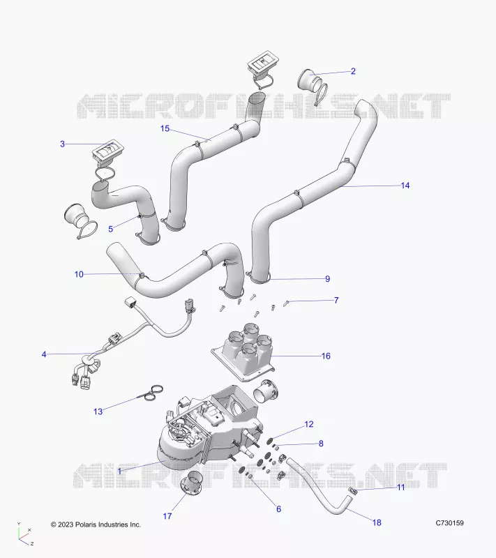 MOTOR, HEATER PREP SYSTEM
