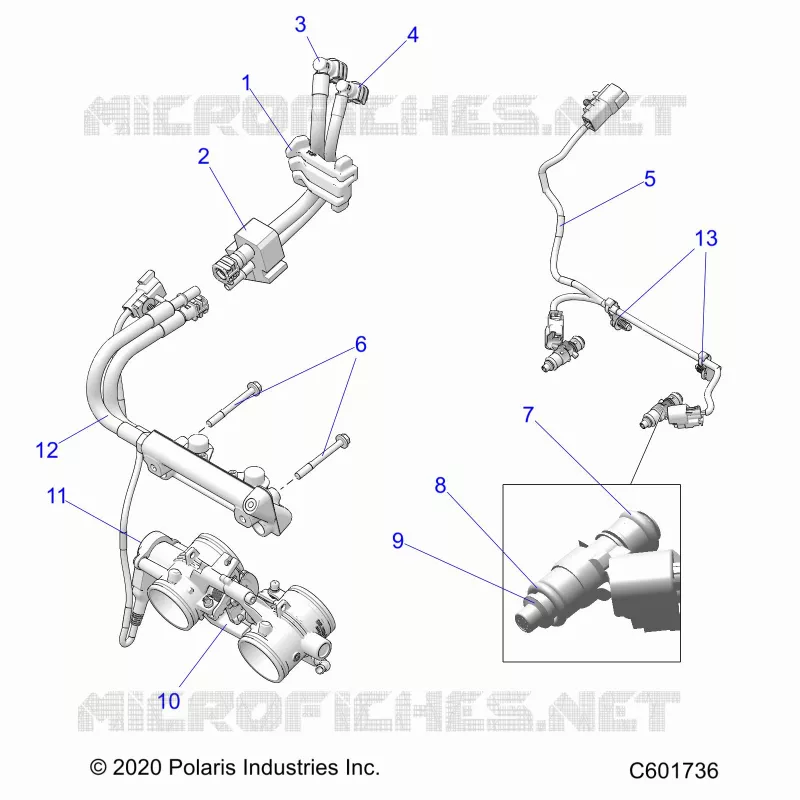 SISTEMA DE COMBUSTIBLE, RAIL, LINES AND THROTTLE BODY