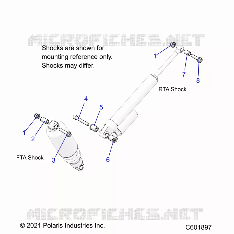 SUSPENSION, MONTAJE DE DESCARGA, REAR SUSP.
