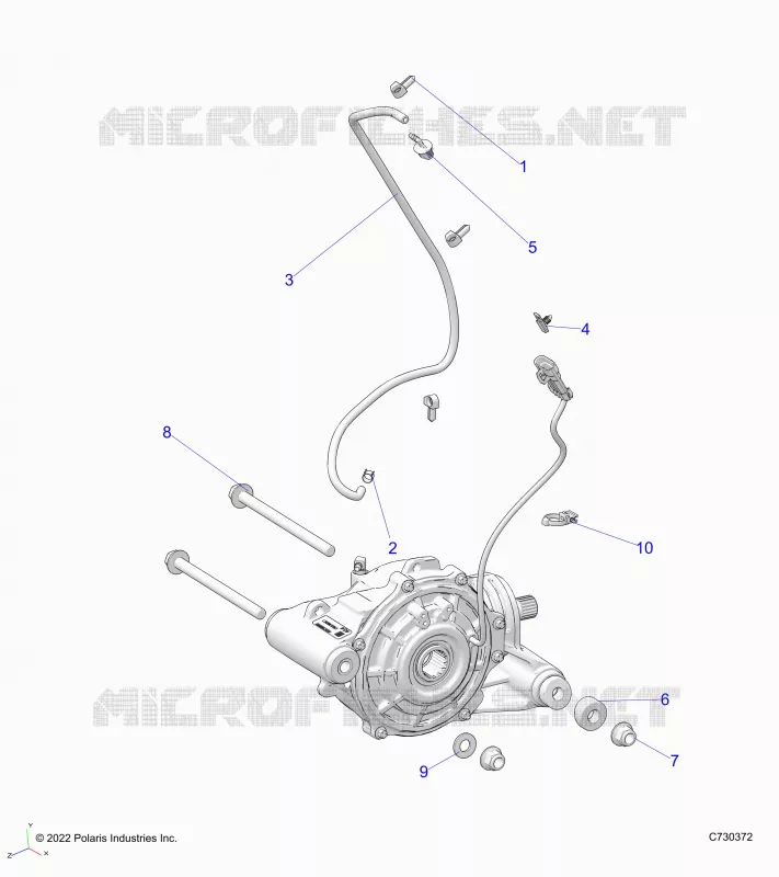TREN, FRONT GEARCASE MOUNTING