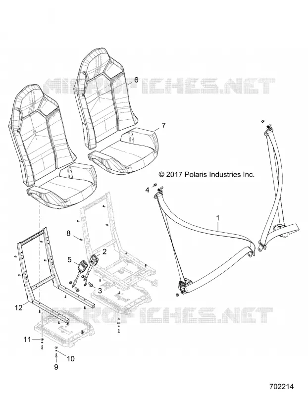ASIENTO BELT AND MOUNTING