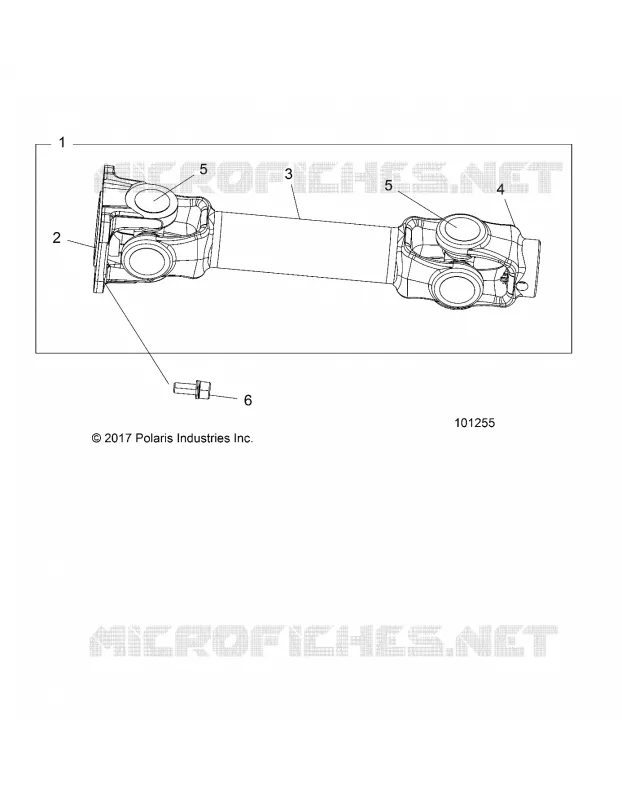 TREN, PROP SHAFT, REAR