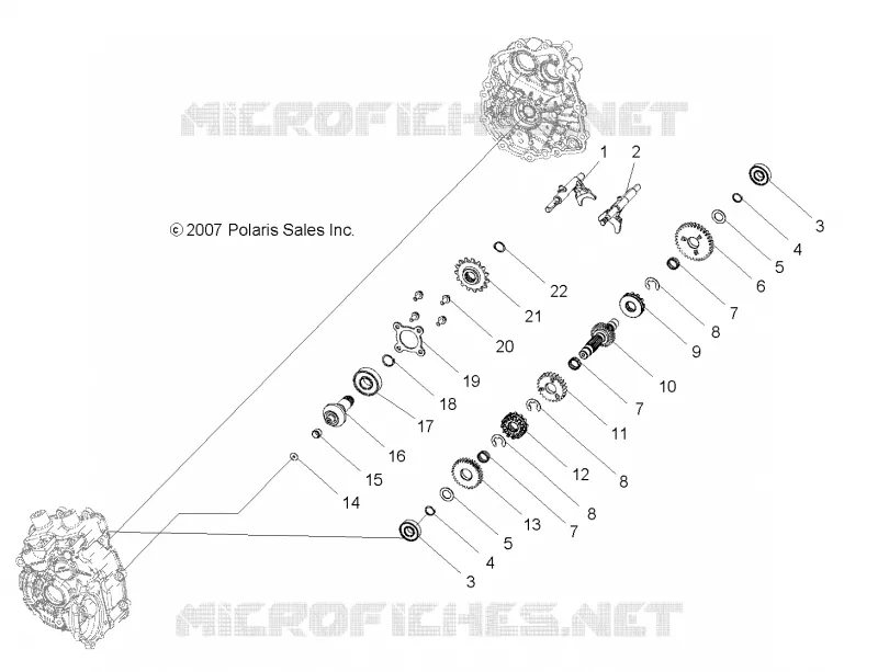 TREN PRINCIPAL CAJA DE ENGRANAJES INTERNALS