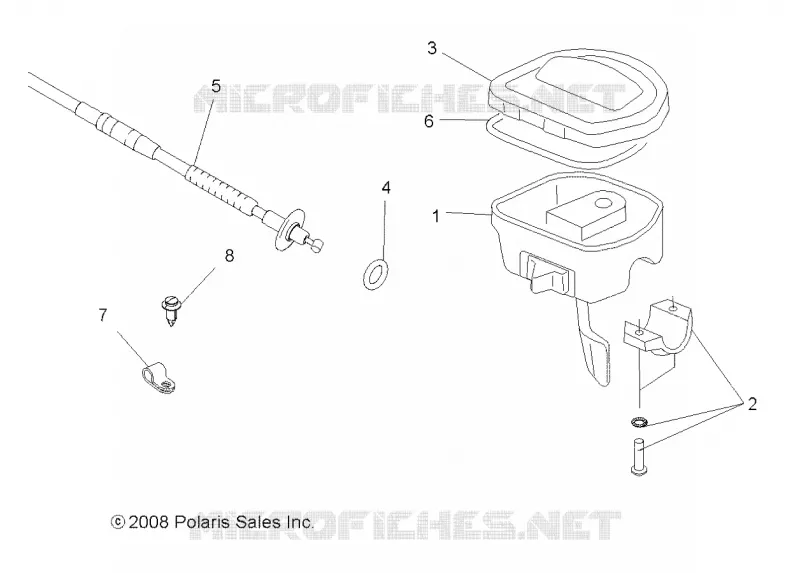 CONTROLES Y ACELERADOR ASM. and CABLE