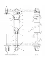 SUSPENSION, CHOQUE FRONTAL TRACK (BLACK COIL OVER)