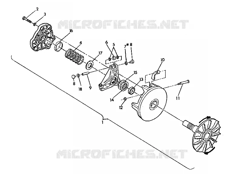 Embrague ASSEMBLY  350 2X4