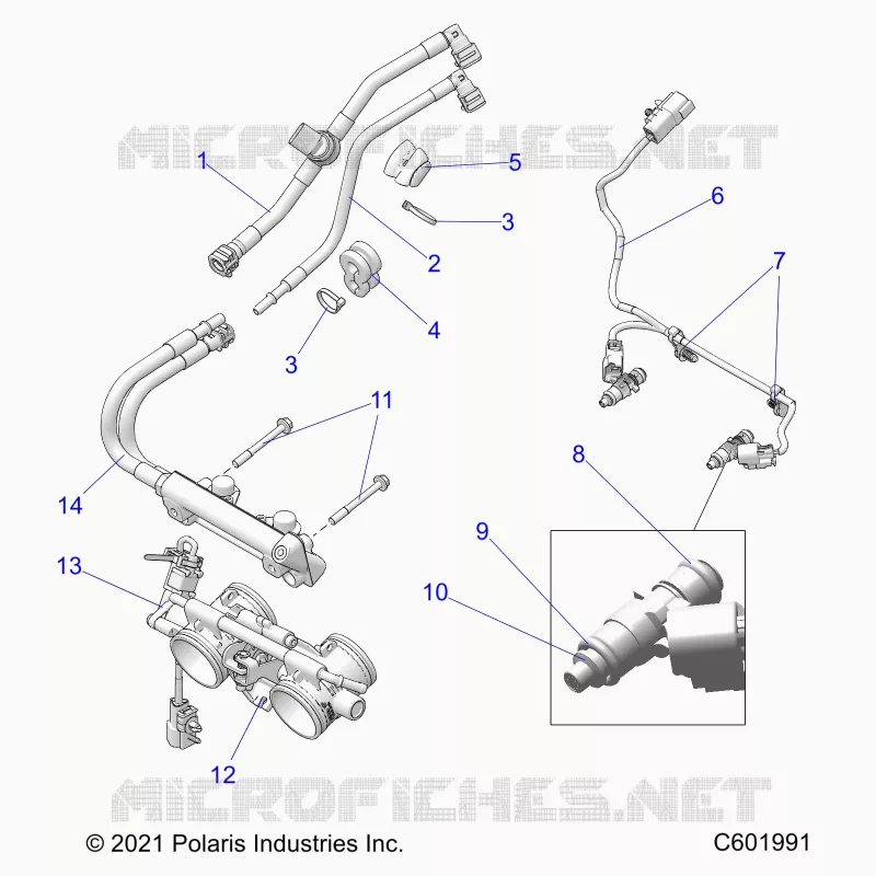 SISTEMA DE COMBUSTIBLE, RAIL, LINES AND THROTTLE BODY