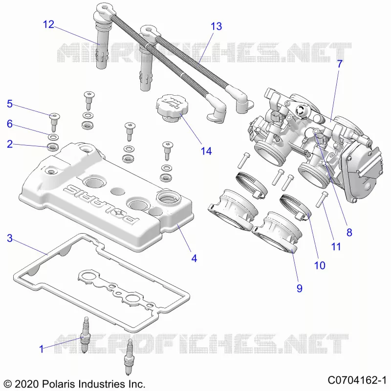 ENGINE, THROTTLE BODY AND TAPA DE LA VÃLVULA