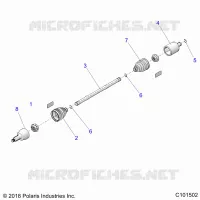 TREN, REAR HALF SHAFT