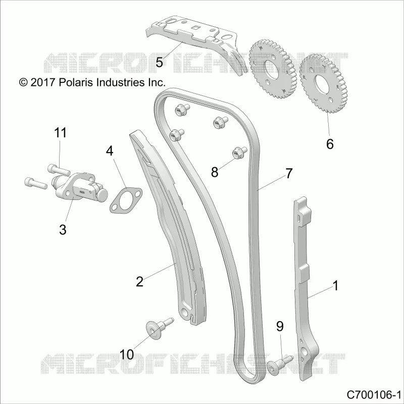 LA CADENA DE LEVAS AND TENSIONER