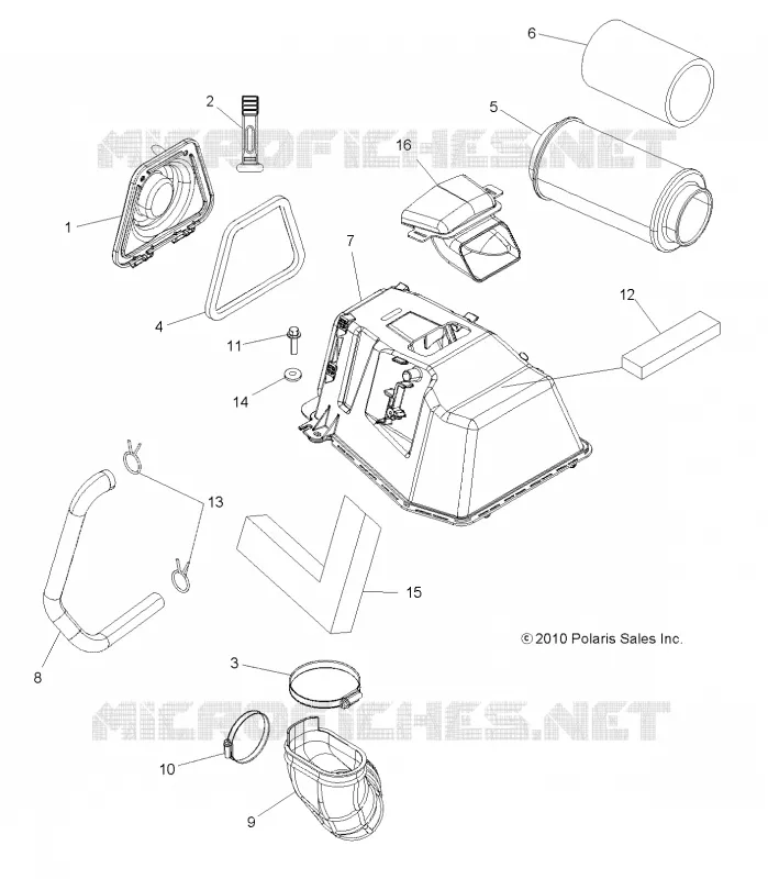 MOTOR, TOMA DE AIRE (BUILT 10/23/10 AND AFTER)