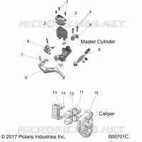 BRAKES, CALIPER AND MASTER CILINDRO ASM.