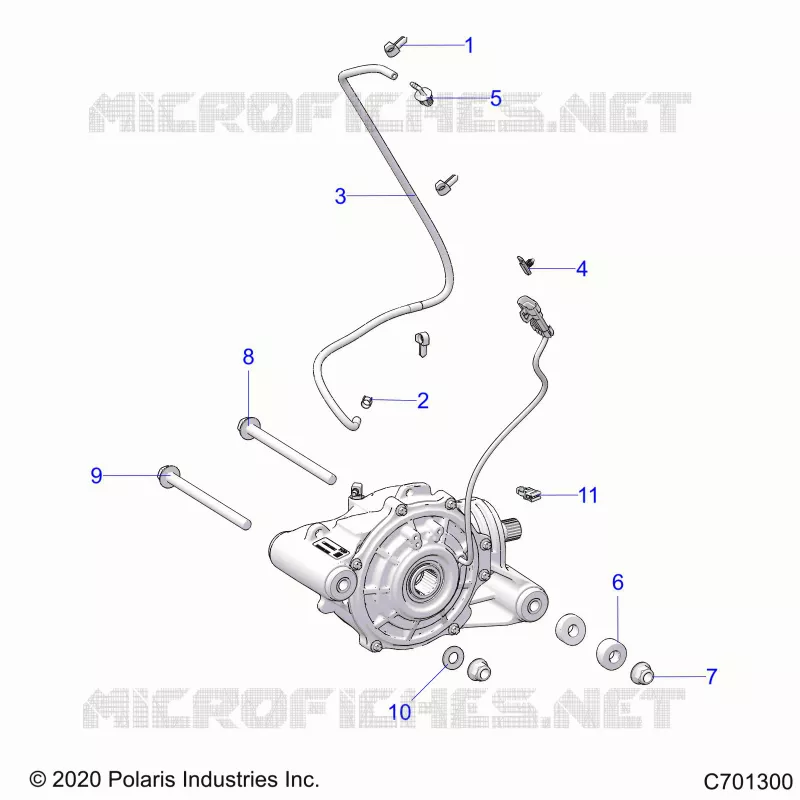 TREN, FRONT GEARCASE MOUNTING