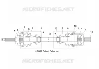 DRIVE TRAIN, TRANSMISION DELANTERA SHAFT