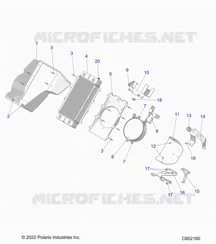 MOTOR, RADIATOR MOUNTING