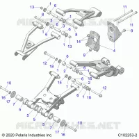 SUSPENSION TRASERA CONTROL ARM, MOUNTING