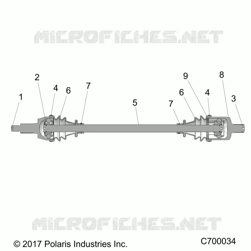 TREN, FRONT HALF SHAFT