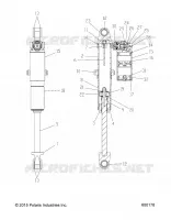 SUSPENSION, SHOCK TRASERO TRACK, HI LO ADJ.
