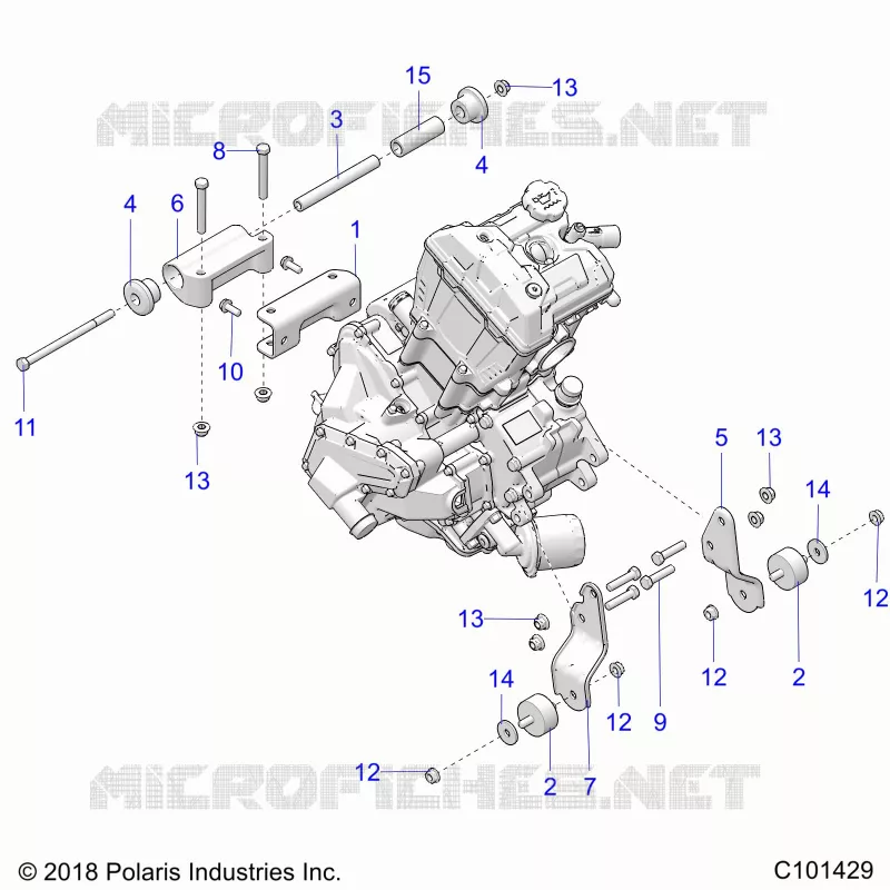 MOTOR, MOUNTING & LONG BLOCK