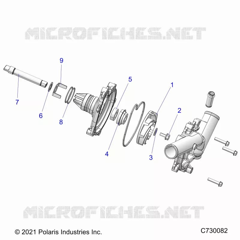 MOTOR, WATERPUMP ASSEMBLY
