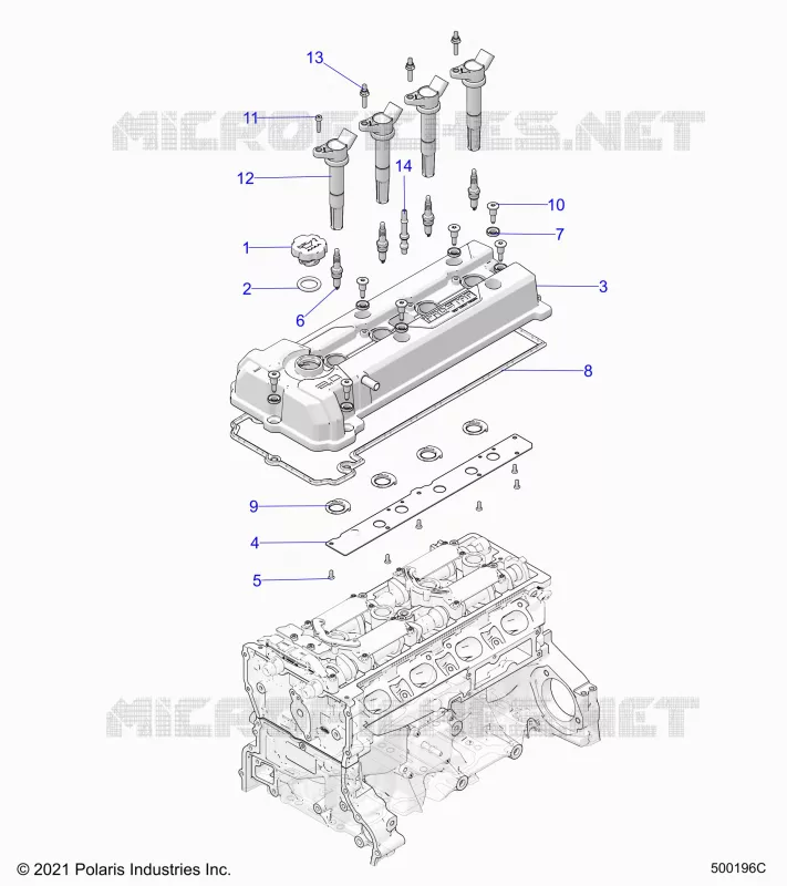 ENGINE, TAPA DE LA VÃLVULA