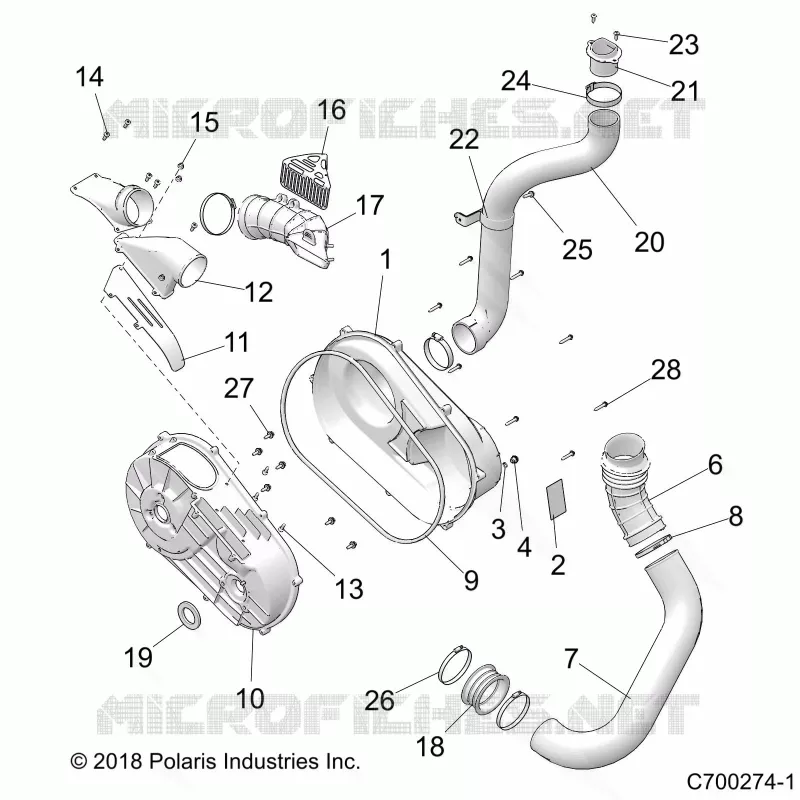 TREN, CLUTCH COVER AND DUCTING