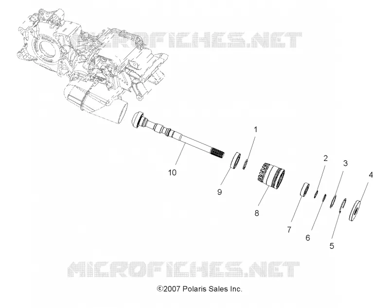 TREN, PRINCIPAL CAJA DE ENGRANAJES OUTPUT SHAFT