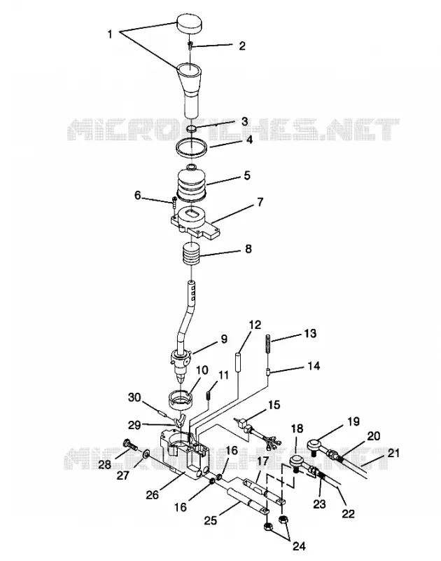 SELECTOR DEL TREN 4x4 300 W958130 (4930183018C007)