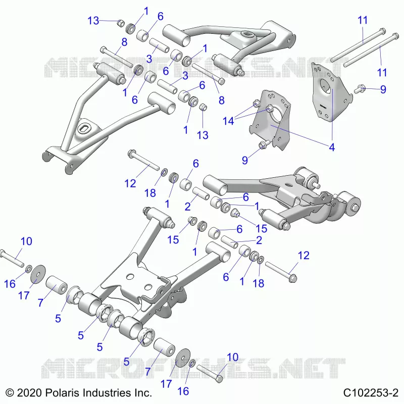 SUSPENSION TRASERA CONTROL ARM MOUNTING
