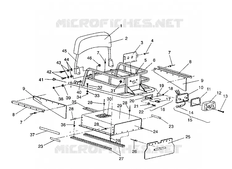 RACK Y TÚNEL DE EXTENSIÓN ASSEMBLY WIDETRAK / 0932064 (4922982298010A)