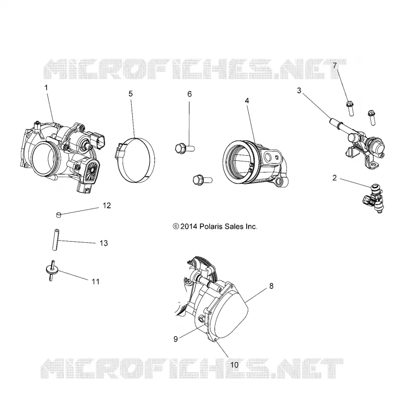 CUERPO DE MARIPOSA AND FUEL RAIL
